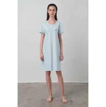 Vesna Dámská košile světle modrá s kočičkou M