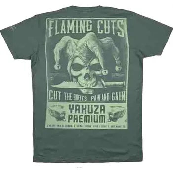 Pánské oblečení Pánské triko Yakuza Premium - olivová, YPS-3916 L