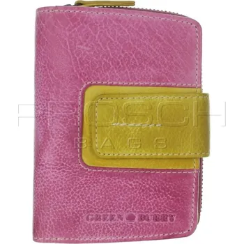 Peněženka Kožená peněženka Greenburry 866-77 Fuchsia/Yellow