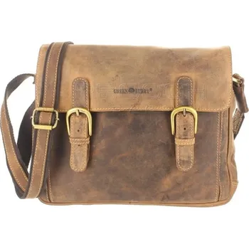 Kabelka Kožená taška Greenburry 1740-25 hnědá