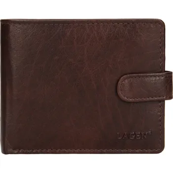 Peněženka Pánská kožená peněženka Lagen E-1036/T tmavě hnědá