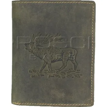 Peněženka Kožená peněženka Greenburry 1701-Stag-30 olivová