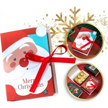 Vánoční dekorace Flamenco Mystique Dárková ozdobná krabička se stuhou Veselé Vánoce 12x8x4,5 cm