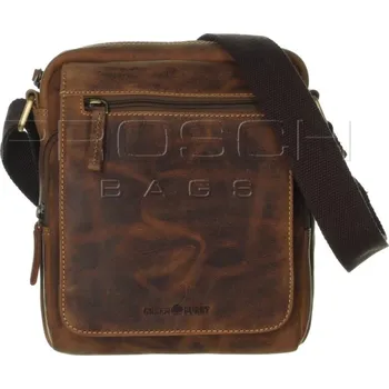 Pánská aktovka Pánská kožená taška Greenburry 1554-25 hnědá