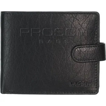 Peněženka Pánská kožená peněženka LAGEN E-1036 černá