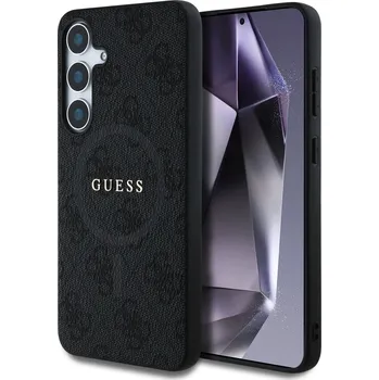 Guess PU Leather 4G Colored Ring MagSafe Zadní Kryt pro Samsung Galaxy S25 Barva: Černá