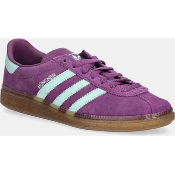 Dámské tenisky Semišové tenisky adidas Originals Muenchen dámské, fialová barva, JS3995 44X, EUR 41 1/3