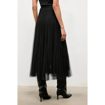 Dámská sukně Sukně Answear.LAB černá barva, maxi, áčková CK08032-2.BB.FLK 99X, vel. M