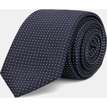 Kravata Kravata s hedvábím HUGO Tie 6 cm tmavomodrá barva, 50551721 59X, vel. ONE SIZE