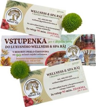 Peklo Čertovina Permanentka na Wellness 10 vstupů 90min + 3 navíc