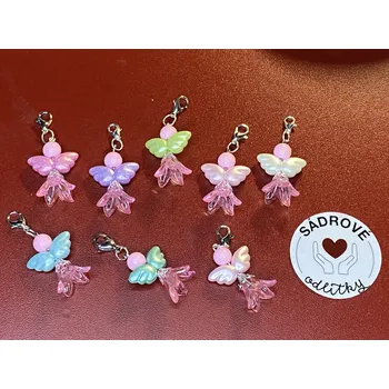 HandMade by VeJa Přívěšek SR - andílek s akrylovými křídly pro štěstí/radost