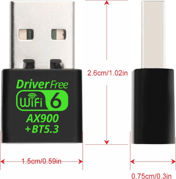Wifi 6 BT AX900 USB Dongle