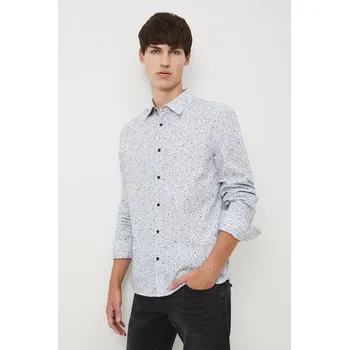 Pánská košile Košile Medicine pánská, modrá barva, slim, s klasickým límcem RW25-KDM053 50A, vel. L