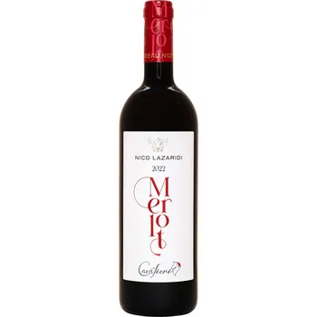 Víno Nico Lazaridi vinařství Červené suché víno CAVALIERI MERLOT 2022 NICO LAZARIDI 750ml