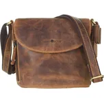 Kožená kabelka Greenburry 1727-25 hnědá