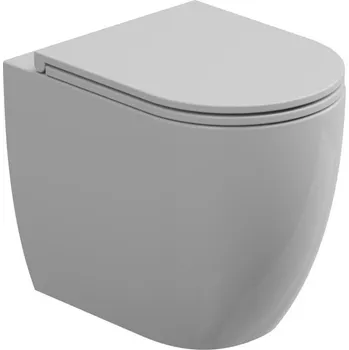 Klozet WC mísa stojící Like, rimless, keramická, bílá lesklá, LKWC01000FI