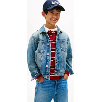 Dětská riflová bunda Tommy Hilfiger KB0KB10108.9BYA modrá 55X, vel. 152