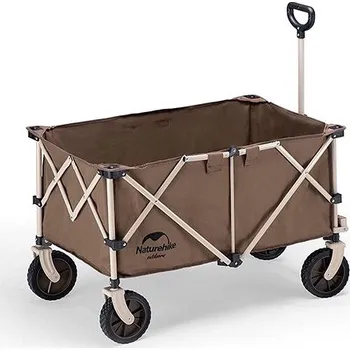 Zahradní vozík Naturehike Kempingový skládací vozík 193 l, hnědý