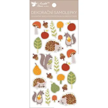 Hračka Samolepky les plastické 10 x 21,5 cm