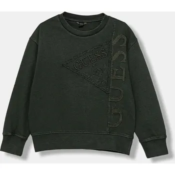 Chlapecká mikina Dětská bavlněná mikina Guess L5BQ08.KAD74.9BYA zelená 79X, vel. 175