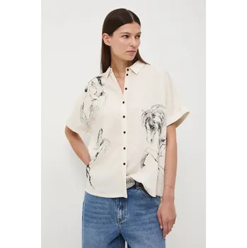 Dámská košile Košile Medicine dámská, béžová barva RW25-KKD400 02B, vel. M