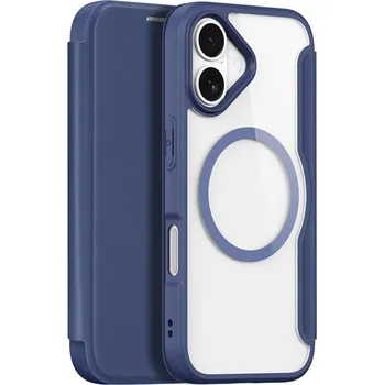 Telefonní příslušenství Pouzdro DUX DUCIS Skin X Pro pro iPhone 17 - podp. MagSafe - umělá kůže - modré