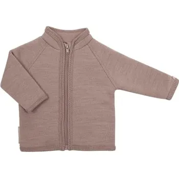 Chlapecká mikina Cardigan z merino vlny pro děti hnědý Pudder Melange Smallstuff Velikost: 104/110
