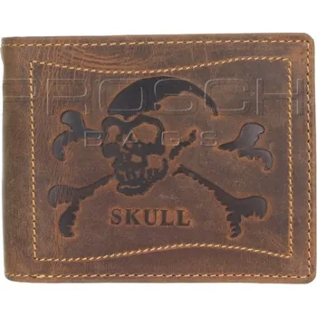 Peněženka Kožená peněženka s řetězem Greenburry 1796-Skull-