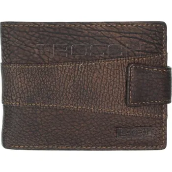 Peněženka Pánská kožená peněženka LAGEN V-98/W hnědá