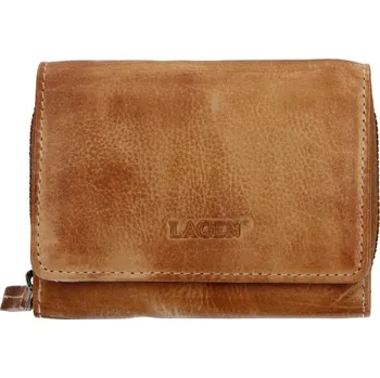 Peněženka Dámská kožená peněženka LAGEN 4721/D Caramel