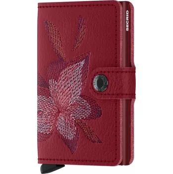 Peněženka Miniwallet Secrid Stitch Magnolia Roso