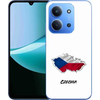 Pouzdro na mobilní telefon Gelový kryt mmCase na Xiaomi Redmi 15C 4G/5G (173mm) - Czechia bílé pozadí