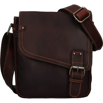 Pánská aktovka Pánská kožená taška LAGEN BLC/21-1647 hnědá