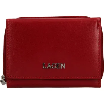 Peněženka Dámská kožená peněženka Lagen 50453 červená
