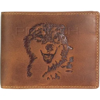 Kožená peněženka Greenburry 1705-Wulf-25 hnědá