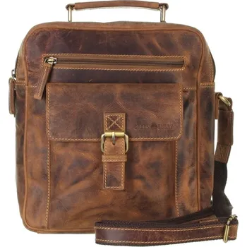 Pánská aktovka Kožená taška Greenburry 1665-25 hnědá