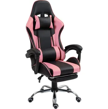 Herní židle Aga DS5011 černá/růžová
