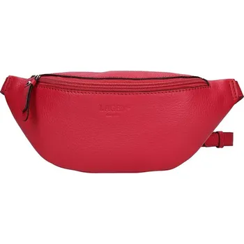 Ledvinka Kožená ledvinka LAGEN 23850 červená