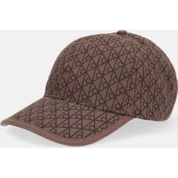 Pokrývka hlavy Bavlněná baseballová čepice Calvin Klein LV04D5029G hnědá 98X, vel. ONE SIZE