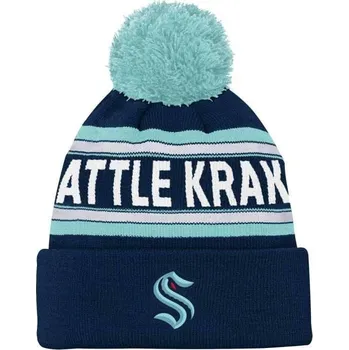 Čepice Fanatics Dětský Kulich Seattle Kraken Jacquard Cuffed Knit