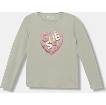 Chlapecké tričko Dětské tričko s dlouhým rukávem Guess K5BI12.J1314.9BYA zelená 07X, vel. 88-96