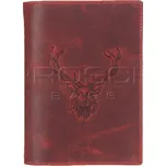 Kožená dokladovka Greenburry 328B-RS-26 červená