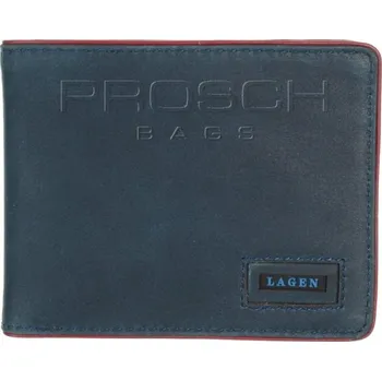 Peněženka Pánská kožená peněženka Lagen 50043 modro-červená