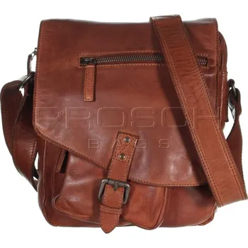 Kožená taška Greenburry Revolver 2917-24 Cognac
