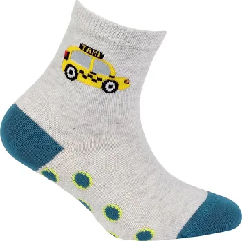 Chlapecké vzorované ponožky WOLA TAXI šedé Velikost: 15-17