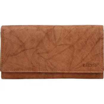 Peněženka Dámská kožená peněženka LAGEN V-102 světle hnědá