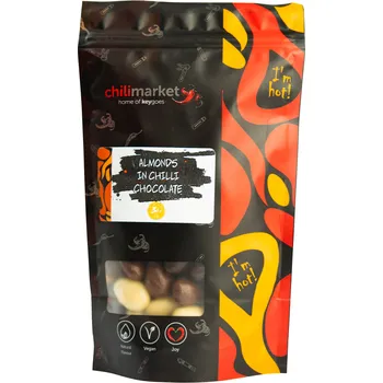 Čokoláda ChiliMarket Mandle v pálivé čokoládě 175 g