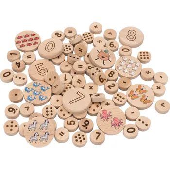 Výuková hračka Velká dřevěná sada pro první počítání | Buklo