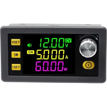 Měnič napětí Měnič napětí 60W 6-36V na 0-36V 0-5A Nastavitelný regulátor s LCD displejem na napětí, proud a výkon Převodník DC DC modul