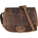 Kožená kabelka Greenburry 1638-25 hnědá